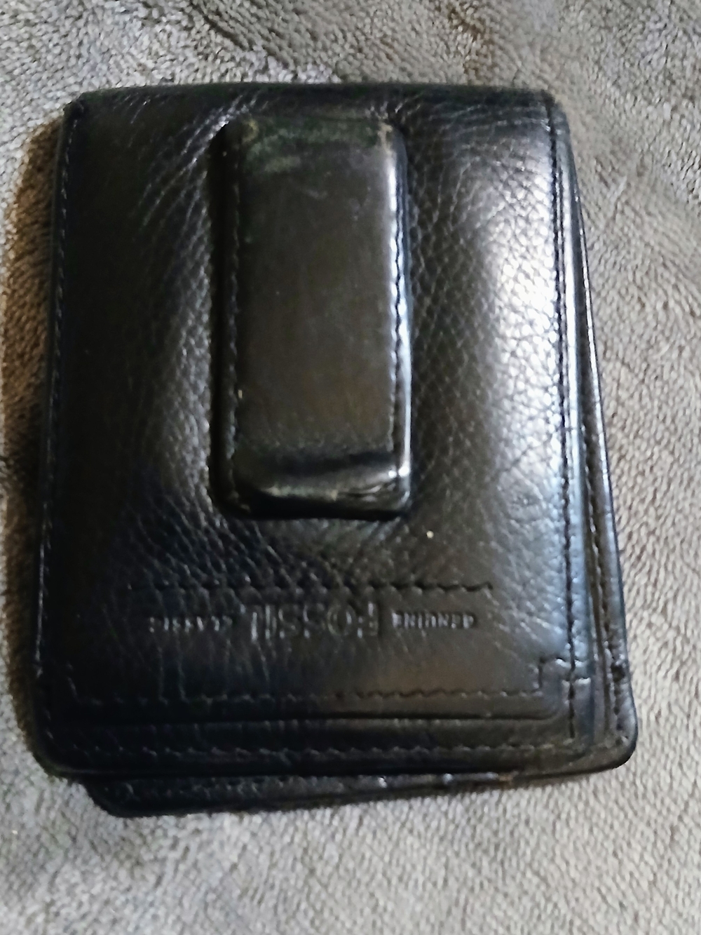 2 Mens Leather Wallets Trifold and Bifold Black. Like New - Picture 11 of 14